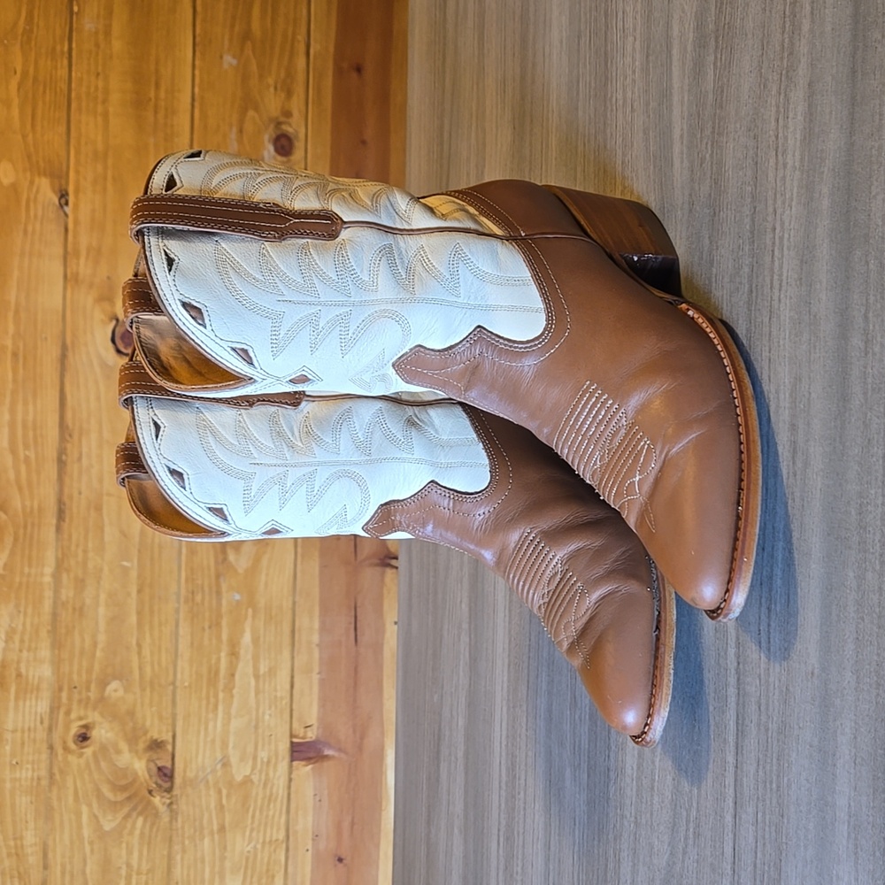 Tecovas Jolene Boots - White/Caramel